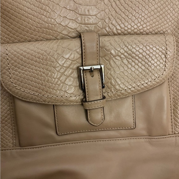 Coach Charlie Python-Embossed Leather Hobo - Picture 7 of 8